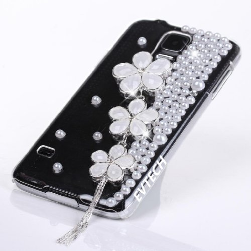 EVTECH(TM) Full Rhinestones GEM Series Luxury Crystal Diamond Bling Design Hard Faceplate Protector Cover Case for Samsung Galaxy S5 I9600 Samsung Galaxy S5/ GS 5 AT&amp;T G900A/ Sprint G900P/ Verizon G900V/ T-mobile G900T (100% Handcrafted)