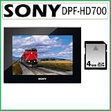 Sony DPF-HD700 7-Inch HD Video Digital Picture Frame + 4GB SDHC Card
