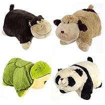 Set of 4 Pillow Pets Pee-Wees Stuffed Animal Plush Kids Bedtime Nap Toys Mini
