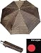 Schirm Knirps Regenschirm Fiber T2 Duomatic Jaquard K brown-gloss