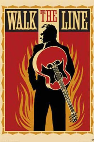 1art1 Empire 262905 Walk The Line Joaquin Phoenix Jonny Cash Musik Poster - 61 x 91.5 cm