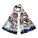 Premium Large Vintage Cars & Wheels Print Fashion Scarf Wrap, Navy