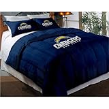 San Diego Chargers Comforter Set: Twin Comforter with Shams