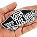 Vans off the Wall SKATEBOARD BLACK IRON ON PATCHES # WITH FREE GIFT