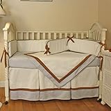 Hoohobbers 4-Piece Crib Bedding, Classic Blue
