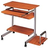 Techni Mobili Mobile Compact Computer Desk - Woodgrain