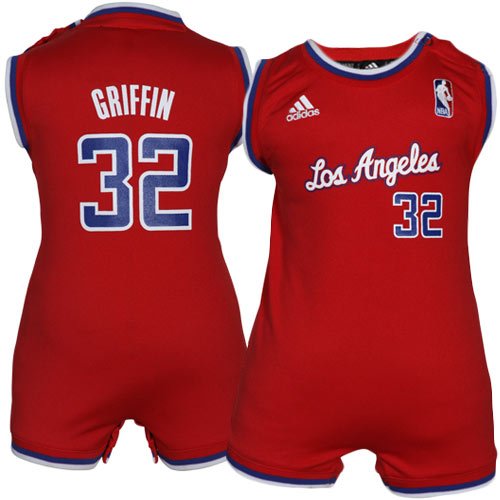 adidas Blake Griffin Los Angeles Clippers #32 Infant Revolution Replica Jersey Creeper - Red (18 Months)