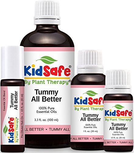 KidSafe Tummy All Better Synergy Essential Oil Blend, Undiluted, Therapeutic Grade