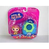 Littlest Pet Shop Owl Bird with Carrier & Bear - Exclusive # 311