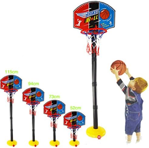 Kids Sports Portable Basketball Hoop Toy Set with Stand Ball & Pump Toddler Baby
