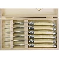Acrylic Laguiole Verdier Heavy Duty Boxed Set of 6 Knives