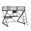 Z Bedroom Loft Study Bunk Bed (80-1/2" x 74-1/2" x 72-1/2"H)