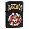 Zippo US Marines Emblem Black Matte Pocket Lighter