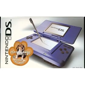 Nintendo DS Electric Blue with Nintendogs Best Friends game.