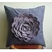 Plum Rose - Throw Pillow Covers - Suede & Felt Pillow Cover