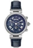 Jacques Lemans Men's 916C-ABT06M Classic Collection Automatic Chronograph Blue Alligator Watch
