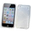 Apple iPod Touch 4th Generation Crystal Silicone Skin Case "Transparent Diamonds"