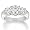 14k White Gold Diamond 3-Stone Ring (3 cttw, H-I, SI2-I1 Clarity), Size 5