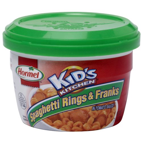 Kids Kitchen Microwave Cup Spaghetti Rings and Franks, 7.5-Ounce (Pack of 12)