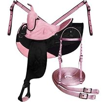Big Horn Pastel Suede & Cordura Trail Saddle Package