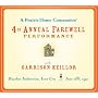 A Prairie Home Companion: The 4th Annual Farewell Performance