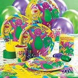 Party Supplies - Barney Dance Party Supplies - Deluxe Pack