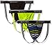 2(x)ist Men's 3-Pack Cotton Stretch Jock Strap, Multi Stripe/Black/Lime Green, Small