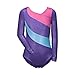 Long Sleeves Rainbow Stripes Starry Sky Dancing Athletic Leotard for Little Girl