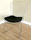 Bertoia Style Steel Wire Mesh Chair with Pad