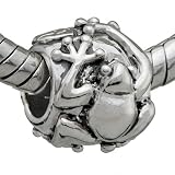 51XnWU5tchL. SL160  Sterling Silver Jewelry: Frog & Lilly Pads Charm Bead Fit Pandora Bead & Bracelet