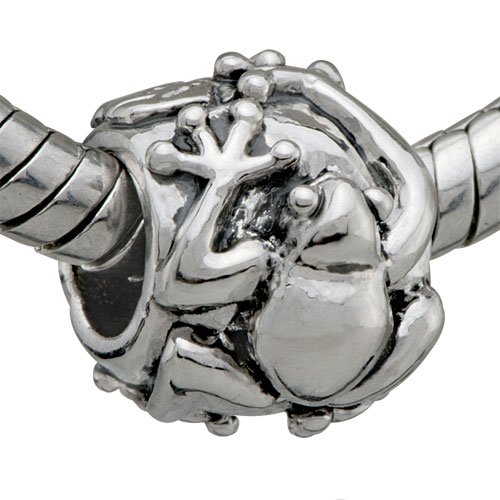 51XnWU5tchL Sterling Silver Jewelry: Frog & Lilly Pads Charm Bead Fit Pandora Bead & Bracelet