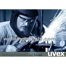Uvex S8515 Bionic Shield, Black Matte Face Shield And Hard Hat Adapter, Clear Polycarbonate Anti-Fog/Hardcoat Lens