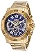 Invicta 19699 Men's Specialty Chrono 18k Gold-Plated SS Blue Dial