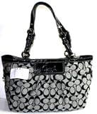 Coach Signature Pleated Gallery Tote Bag Style# F14281