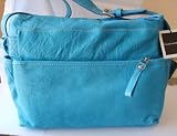 NUOVEDIVE DESIGNER TURQUOISE ITALIAN LEATHER HANDBAG  2008 SUMMER COLLECTION