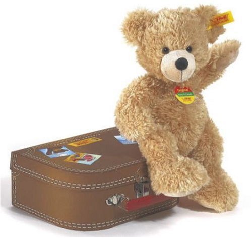 Childrens Toyshop  Toys : Steiff Teddy Bear Fynn In Suitcase 111471