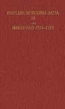 English episcopal acta. 35, Hereford 1234-1275