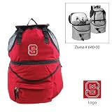 North Carolina State Wolfpack NCAA Zuma Insulated Backpack (Red) (Digital Print Logo)