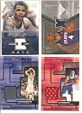 (4) CARD LOT of Authentic Game/Event/Player-Used NBA Basketball Cards . . . Featuring 2007 Bowman Adam Morrison . . . 2007 Bowman Relics Al Thornton . . . 2001 Fleer Kenyon Martin . . . 2007 UD Acie Law IV