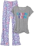 Calvin Klein Girls 7-16 Ck Logo Pantset