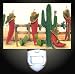 Western Chili Peppers Decorative Night Light