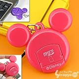 ディズニーMicroSDカードリーダーピンクGDN-02PK