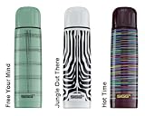  : 0.75L Thermo Fashion Double Wall Stainless Steel Thermos - In Your Choice of Styles