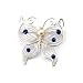 Filigree Butterfly Pin with Chinese Fresh Water Pearl in Sterling Silver