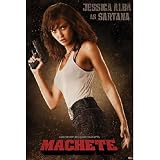 Machete Movie Jessica Alba as Sartana Poster Print - 24x36