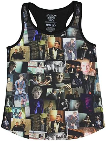 American Horror Story Evan Peters Collage Girls Tank Top (Small)