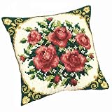 Eigenschaften Verachtert / Verachtert - Kreuzstichkissenpackung ´Rosen´, 40x40cm