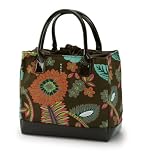 Koko KO577NNG Kate Reusable Nylon Insulated Lunch Bag, Neon Garden