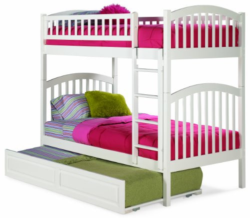 Richmond Twin over Twin Bunk Bed White with Trundle
