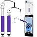 LG Nexus 5X Purple Black Shock Proof Case, Tempered Glass Screen Protector, Retractable Stylus Pen, ZIP Stereo HeadPhones with Mic